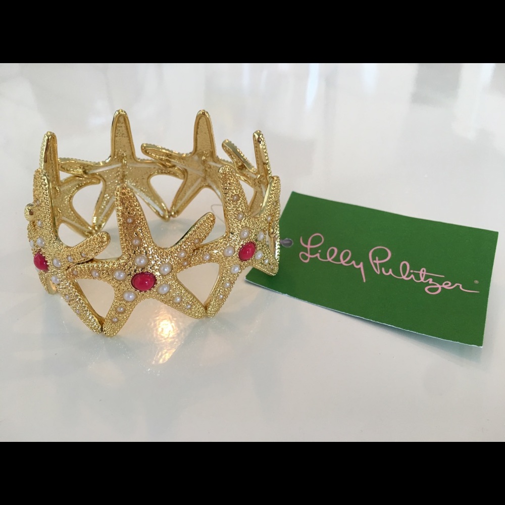 SOLD New! Lilly Pulitzer Gold Starfish Bracelet